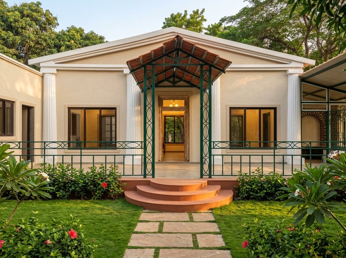 The Library Karjat Villa Front Elevation