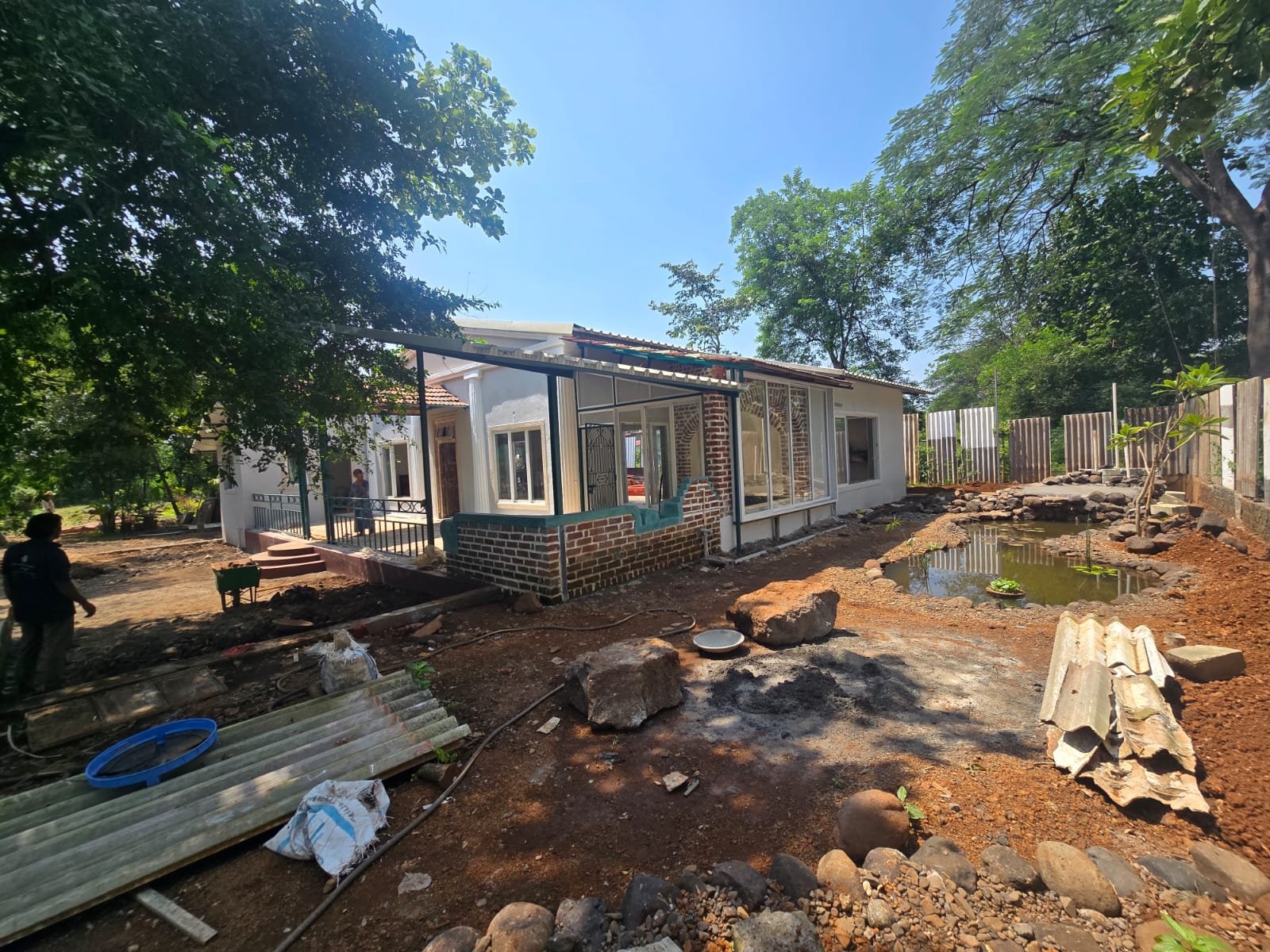 Restoration work at The Library Kashele
